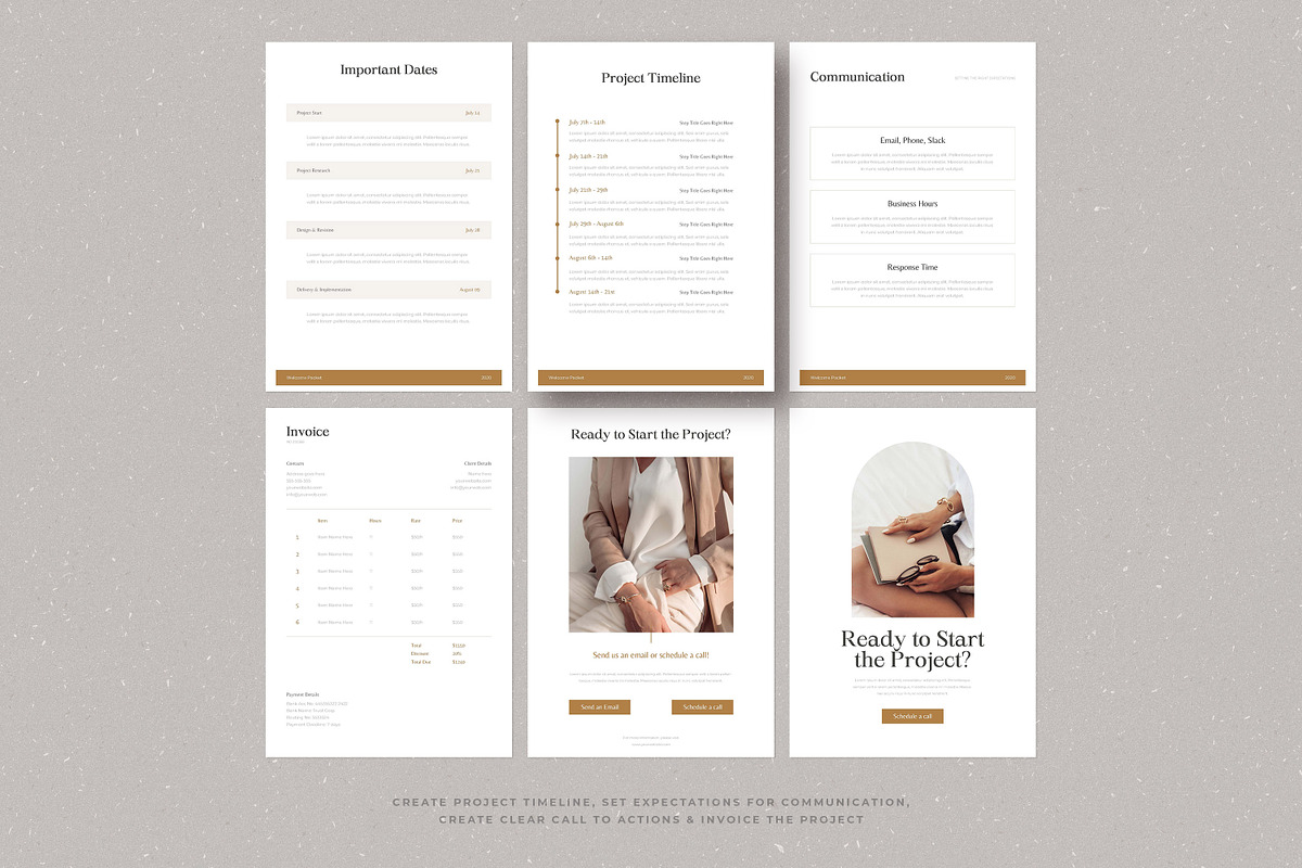Service Client Welcome Packet, a Templates & Theme by AndrewPixel (Photo 10 of 12)