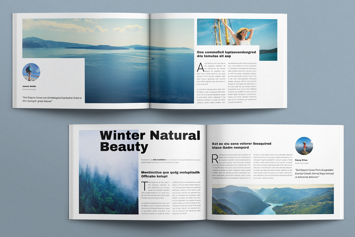 Winter Travel & Vacation Magazine, a Magazine Template by E-Type (Photo 5 of 7)