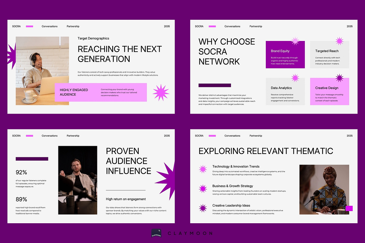 Podcast Sponsorship & AudioMedia Kit, a Presentation Template by Claymoon Lab (Photo 5 of 7)