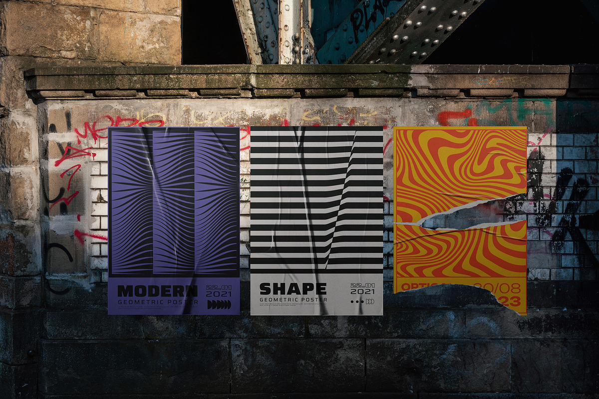 56 MODERN GEOMETRIC POSTERS, a Texture Graphic by craftlove (Photo 10 of 10)