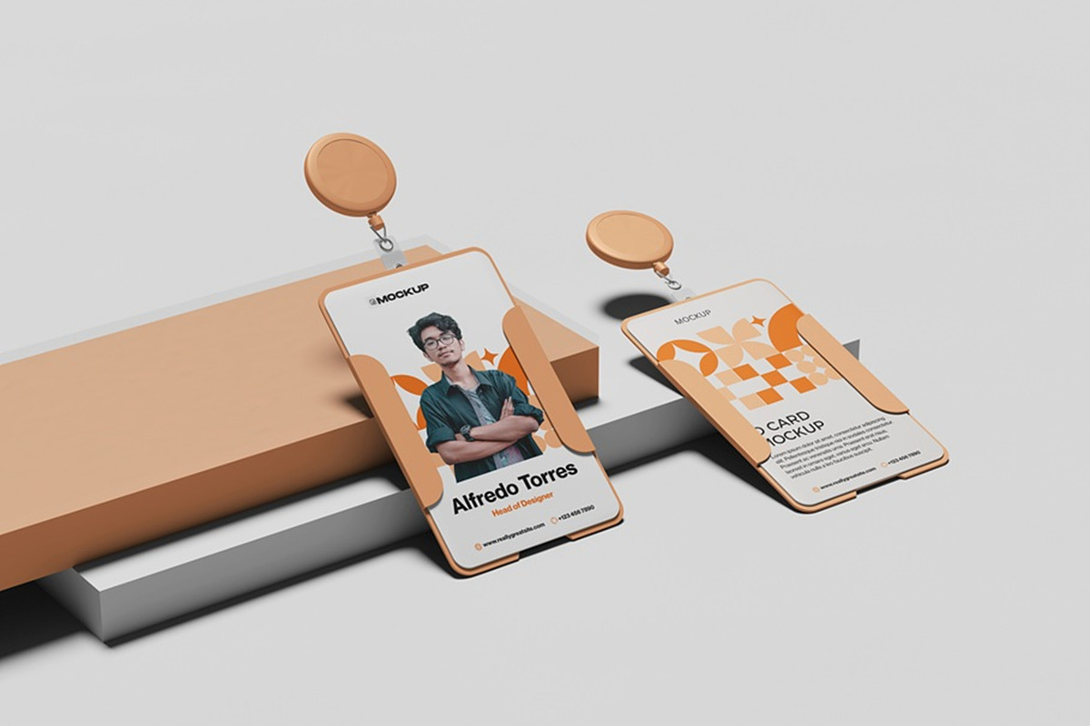 High Quality ID Card Mockup, an Advertising Mockup by Ataku Design (Photo 6 of 9)