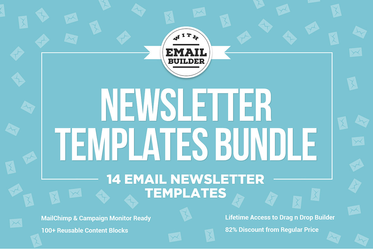 14 Email Newsletter Templates Bundle, an Email Template by ZippyPixels (Photo 1 of 15)