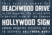 Beachwood - Los Angeles sign font, a Font by Swell Type (Thumbnail 8 of 8)