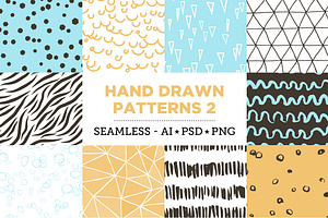 100 Hand Drawn Patterns Bundle