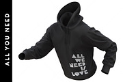 Dynamic Hoodie Mockup, a Hoody Mockup by LESZ Design (Thumbnail 6 of 8)