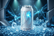 Ice Cave Stairs Blue Crystal Photo, a Background Graphic by Aura Canyon HQ (Thumbnail 7 of 8)