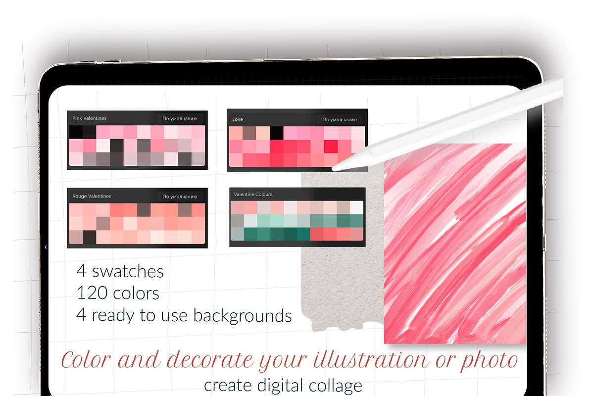 Valentines doodle Procreate BUNDLE, a Brush Add-On by Let's Art (Photo 7 of 10)