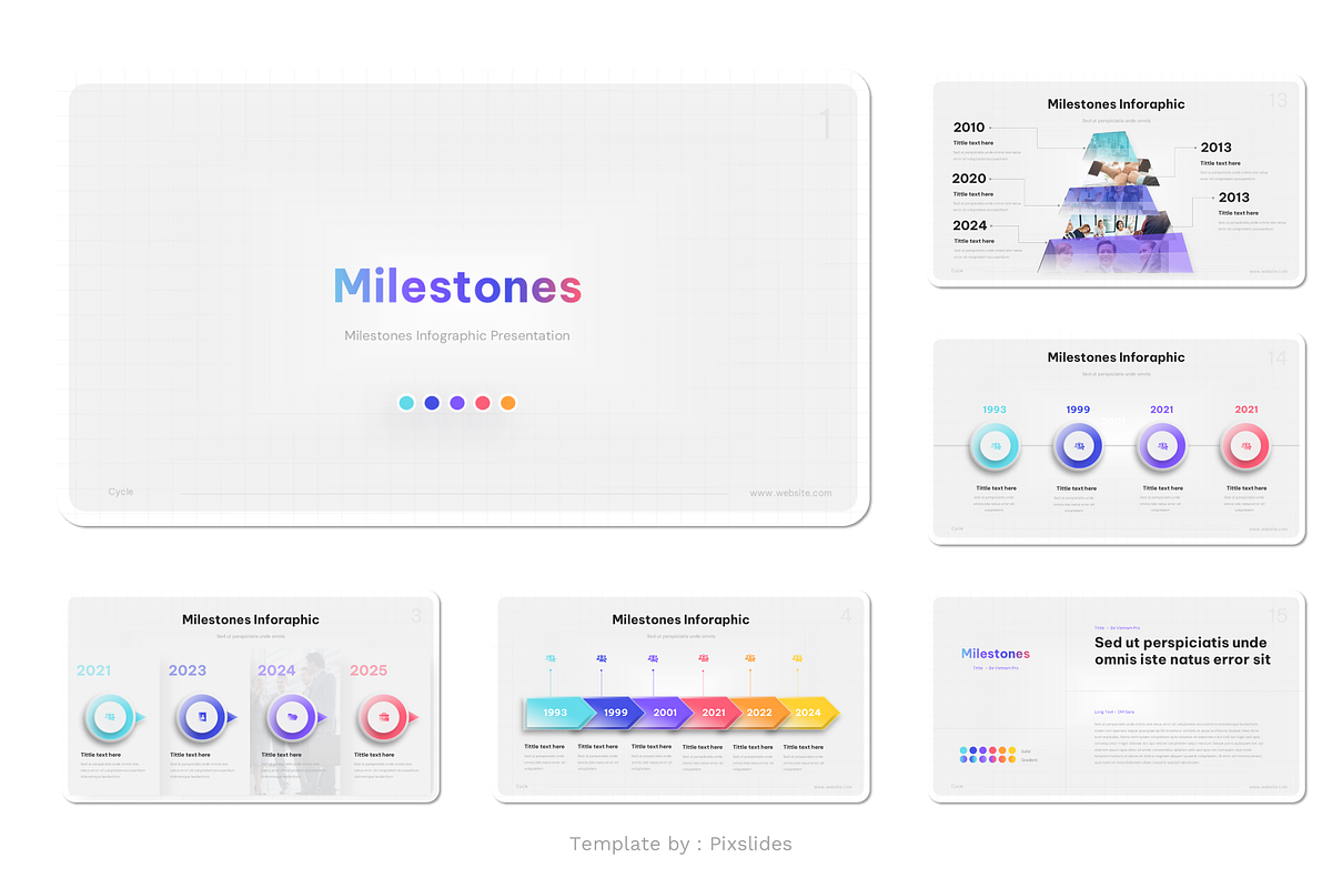 Milestones Presentation PowerPoint, a Presentation Template by Pixslides (Photo 6 of 6)