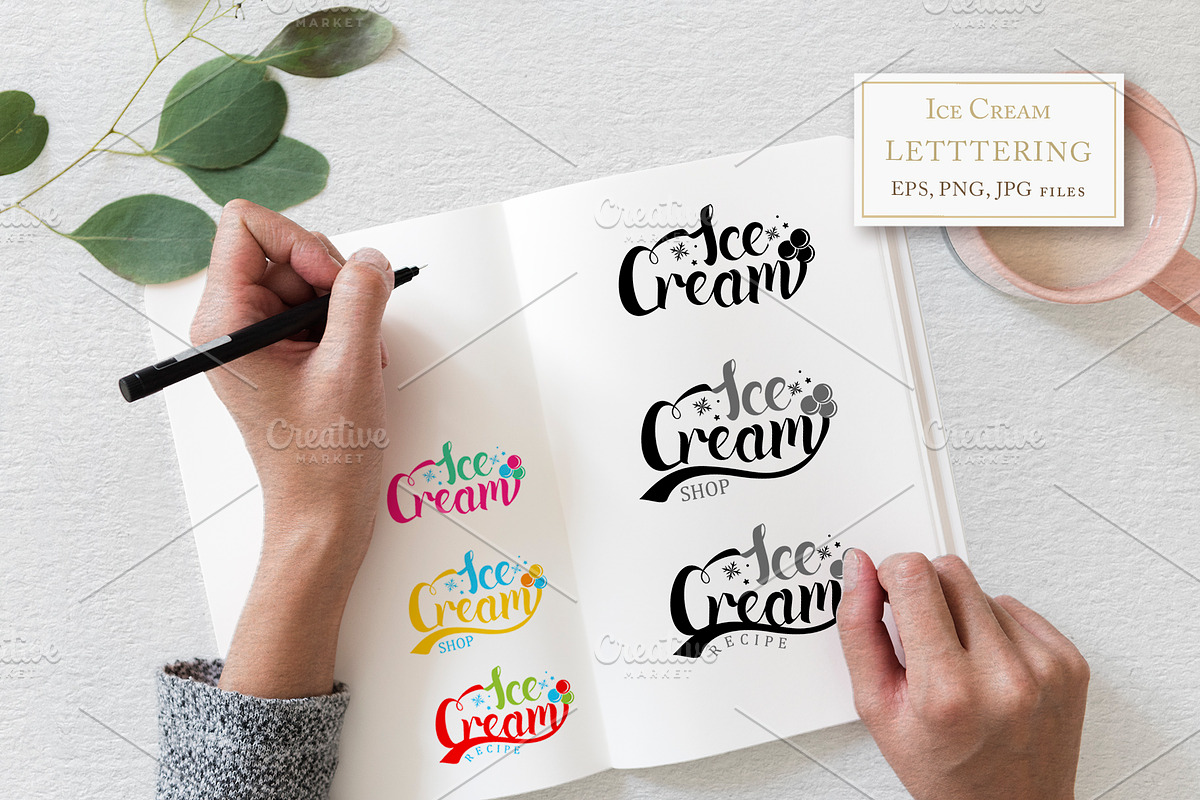 Ice Cream Watercolor Constructor, an Object Graphic by svetlanaARTdreams (Photo 8 of 9)