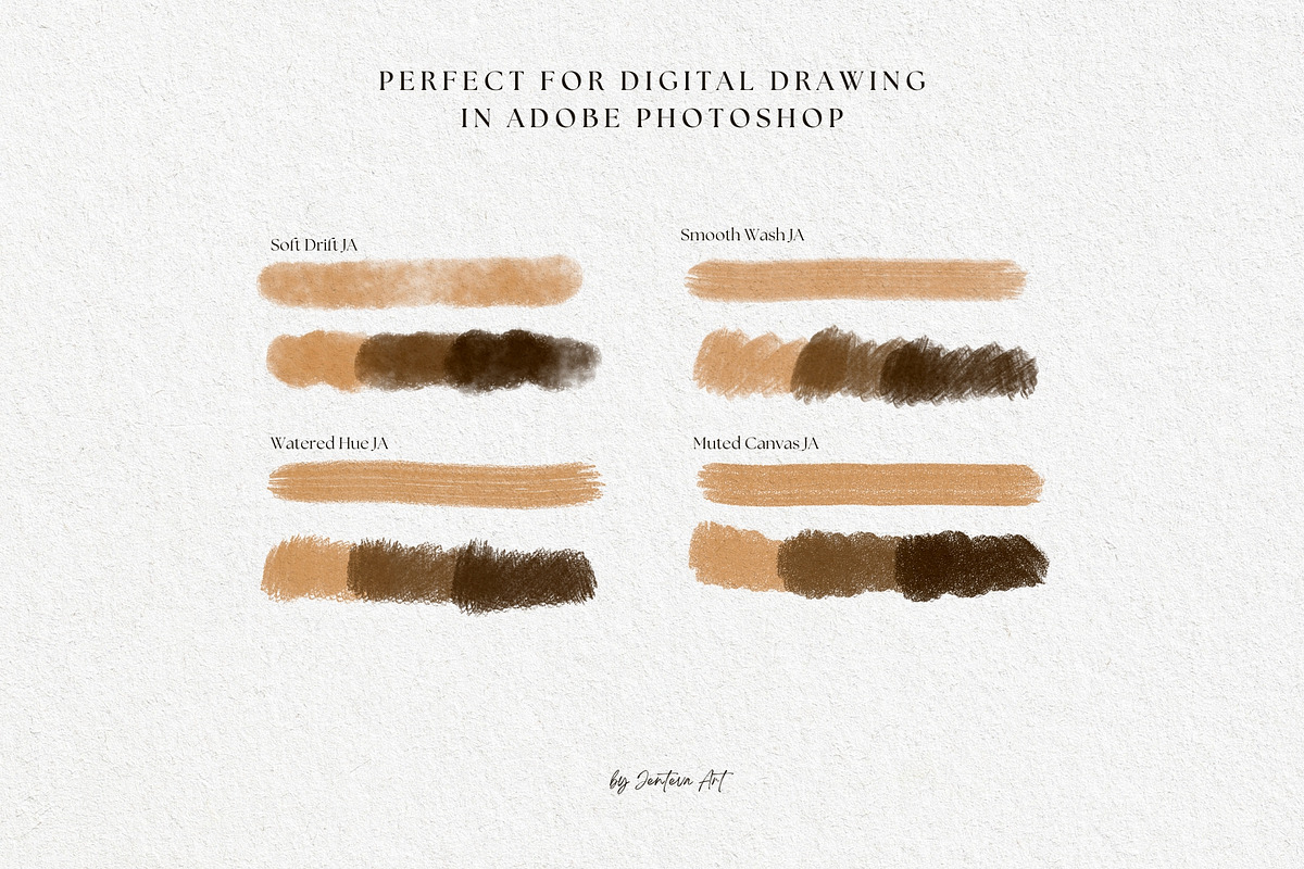 Gouache Photoshop Brush Set, a Brush Add-On by Jenteva Art (Photo 4 of 12)