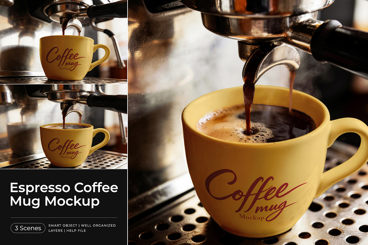 Espresso Coffee Mug Mockup, a Product Mockup by Pitchlook.Studio (Photo 1 of 4)