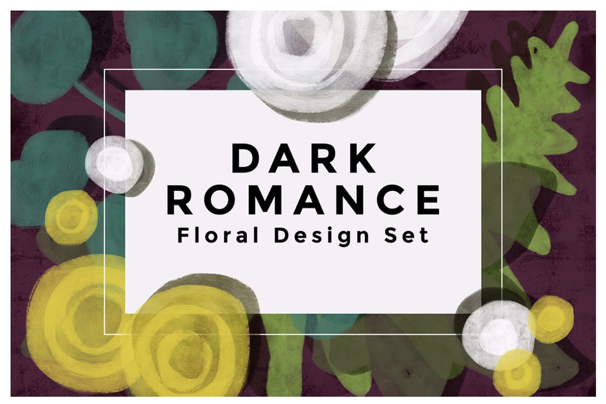 Dark Romance Floral Set, a Texture Illustration by Marmalade Moon (Photo 10 of 10)