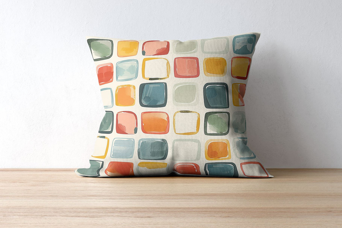 12 Color Blocks Seamless Patterns, a Pattern Graphic by Inknfolly