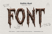 Gothic Rust Font, a Blackletter Font by Handmadefont (Thumbnail 15 of 15)