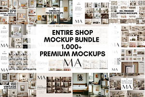 Whole Shop Frame Mockup Bundle