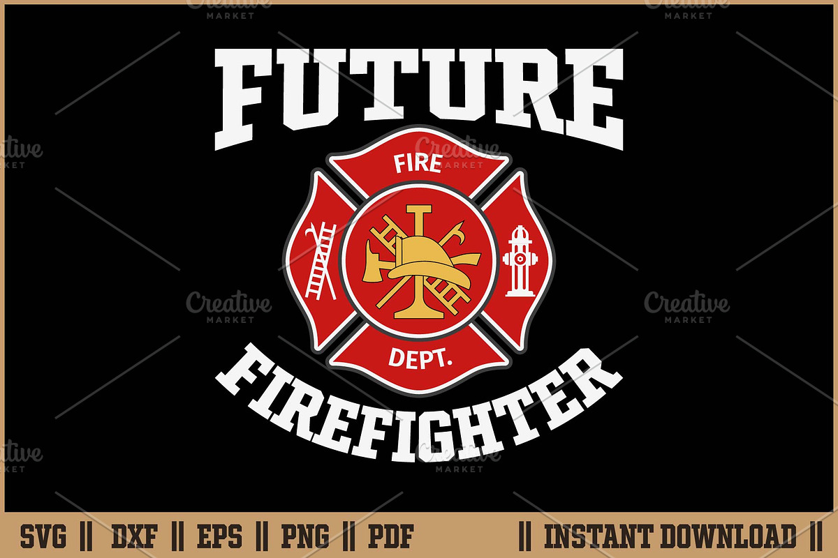 Future Firefighter SVG SVG Design, an Illustration by Handy Arts Studio (Photo 1 of 3)