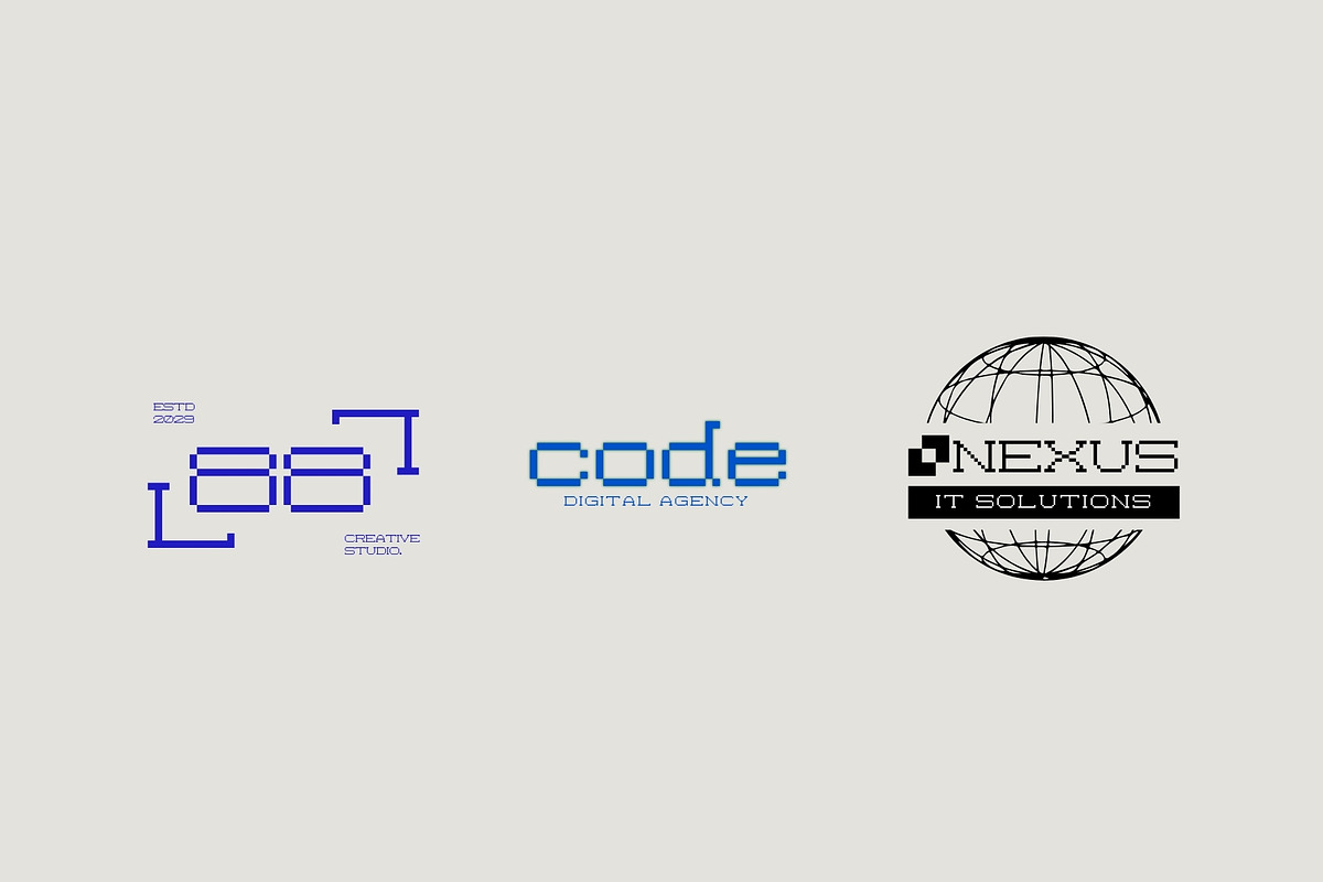 Mono Matrix - 8Bit Serif Pixel Font, a Serif Font by HipFonts (Photo 2 of 7)