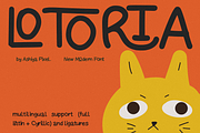 LOTORIA fun & cute, handwritten font, a Handwritten Font by Ashiya Pixel (Thumbnail 1 of 10)