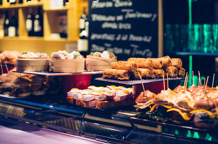Variety of spanish tapas