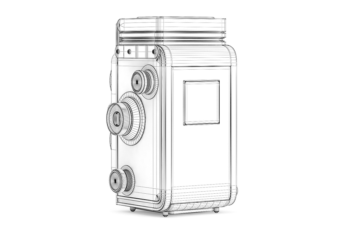 Antique Photo Camera, an Object 3D Model by CGAxis (Photo 4 of 6)