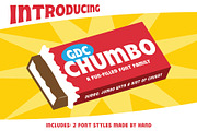 GDC CHUMBO | Retro Font, a Sans Serif Font by GriffinDesignCompany (Thumbnail 1 of 9)