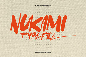 Nukami Display Typeface