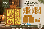 Floral Lantern SVG Bundle Laser Cut, a Decorative Illustration by OTVEY DESIGN (Thumbnail 8 of 14)