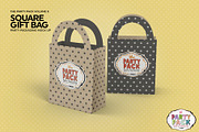 Party Square Gift Bag Pack Mockup, a Cups & Container Mockup by INCDesign (Thumbnail 6 of 7)