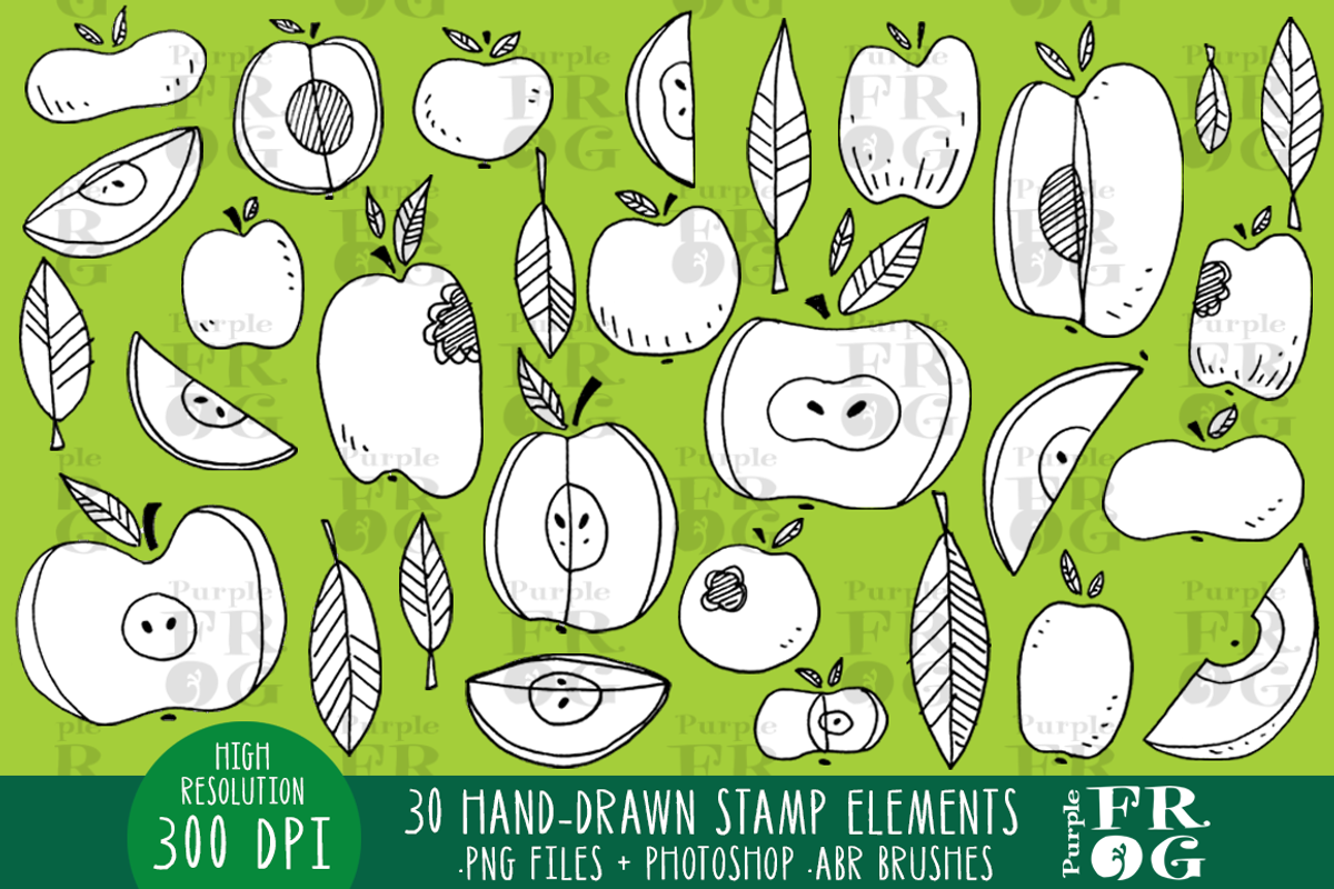 An Apple a Day - Stamps / Brushes, an Icon by Purple Frog (Photo 2 of 4)