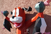 DIY Duck Hunt 3D model template, a Graphic by PolyFish (Thumbnail 4 of 6)