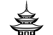 Pagoda Temple Silhouette, an Object Graphic by Creativeshirt (Thumbnail 7 of 20)