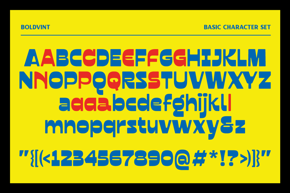 Boldvint - Vintage Pop Headline Type, a Sans Serif Font by Roams Type (Photo 5 of 7)
