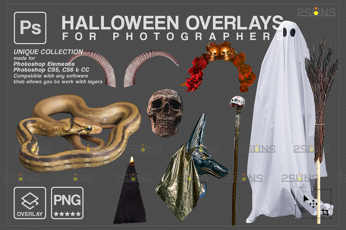 Halloween overlay, Photoshop overlay, an Object Graphic by 2SUNS (Photo 5 of 9)