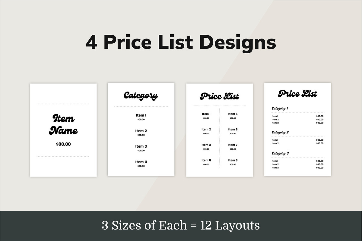 Canva Scan to Pay & Price List Signs, a Marketing Template by Dandymark (Photo 6 of 8)