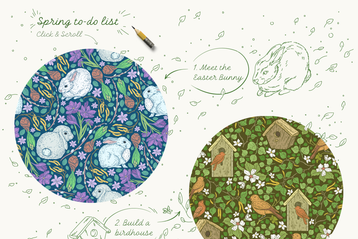 Spring Stories patterns, a Pattern Graphic by Piñata (Photo 2 of 9)