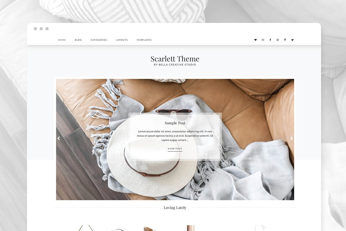Scarlett - WordPress Theme, a WordPress Template by Bella Creative Studio (Photo 3 of 3)
