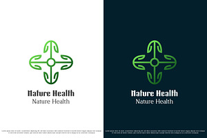 Nature Health Medic Logo Design Icon, a Branding & Logo Template by Morvana Crew