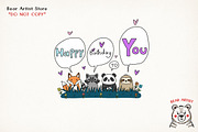 Cat and Animals Funny Birthday PNG, a Graphic by GlitterCraft (Thumbnail 81 of 101)
