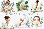 Eucalyptus Spa Salon Clipart, a Healthcare Illustration by GalaDesign03 (Thumbnail 2 of 5)
