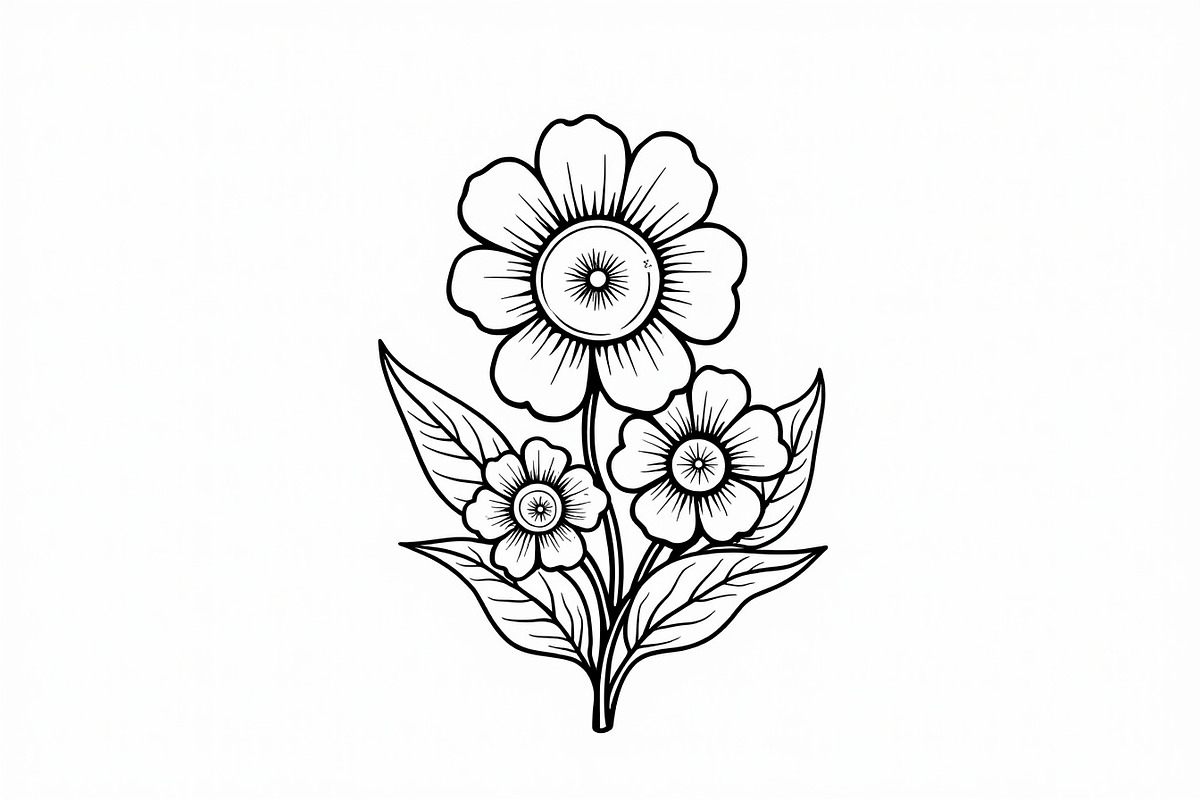 Floral Coloring Book for Adults, an Illustration by Designs_River (Photo 8 of 9)