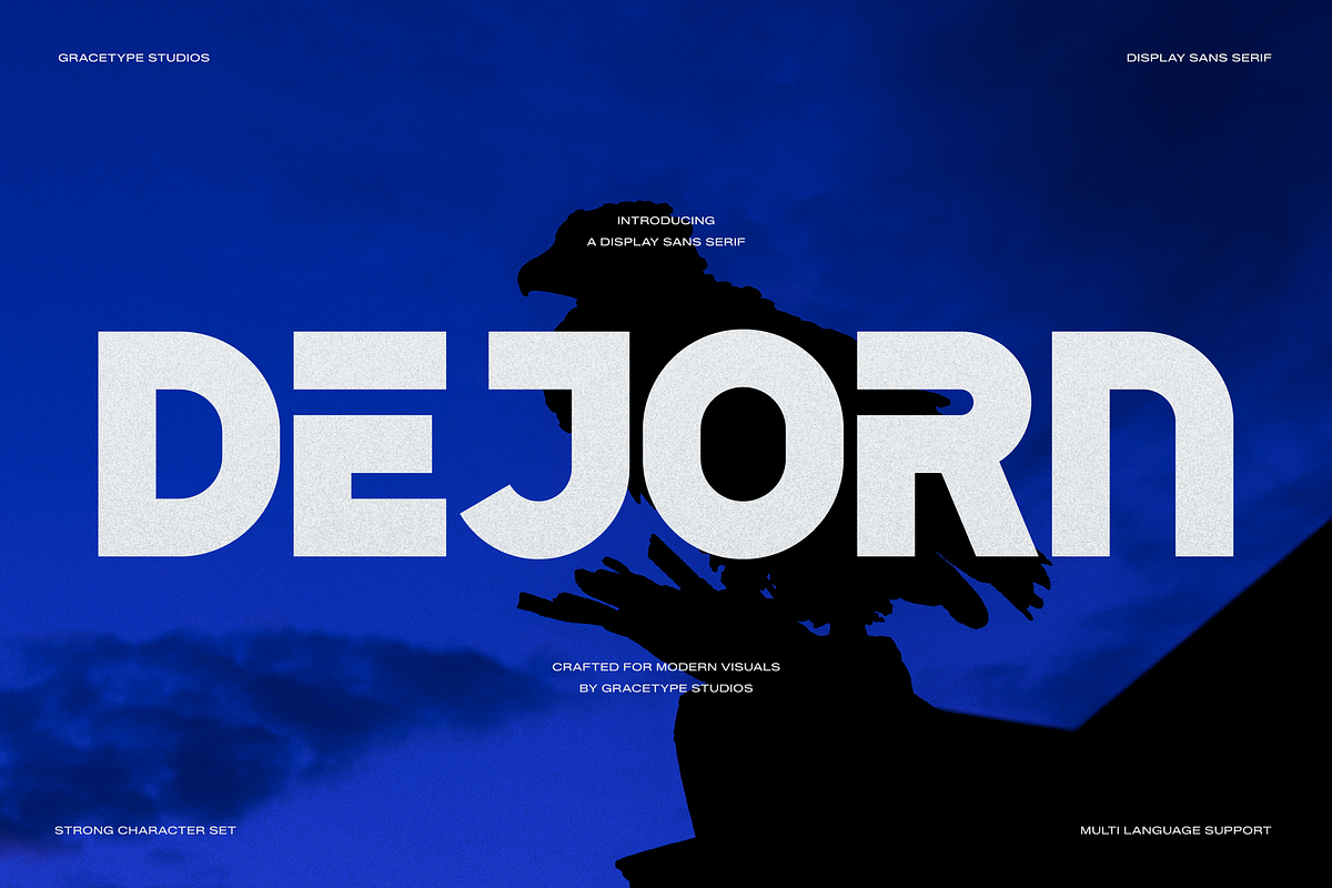 Dejorn | Display Sans Serif, a Sans Serif Font by gracetype_studio (Photo 1 of 12)