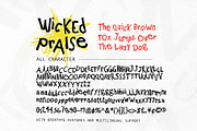 Wicked Praise - Rough Ugly Font, a Handwritten Font by Bale Type (Thumbnail 9 of 9)