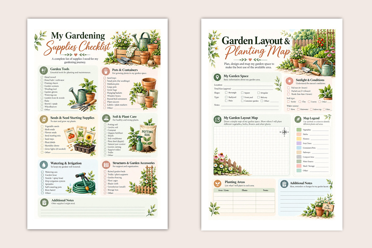 The Seed-to-Harvest Journal, a Stationery Template by Designmela01 (Photo 5 of 5)