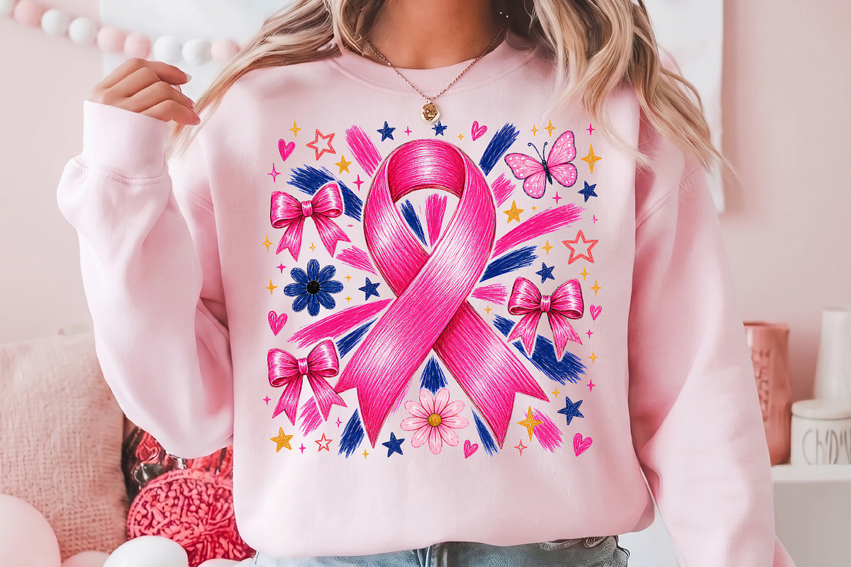 Girly Breast Cancer Awareness Png, an Object Illustration by Libby Wishes (Photo 2 of 3)