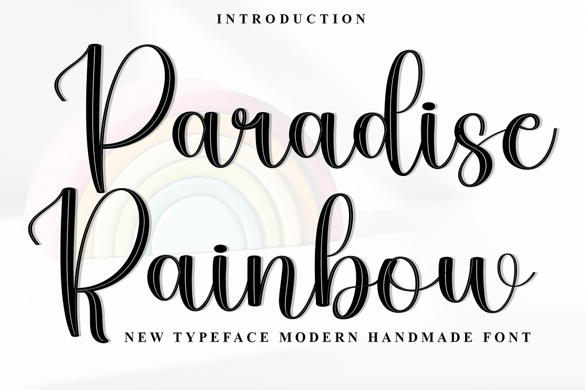 Paradise Rainbow, a Handwritten Font by FreshTypeINK (Photo 1 of 8)