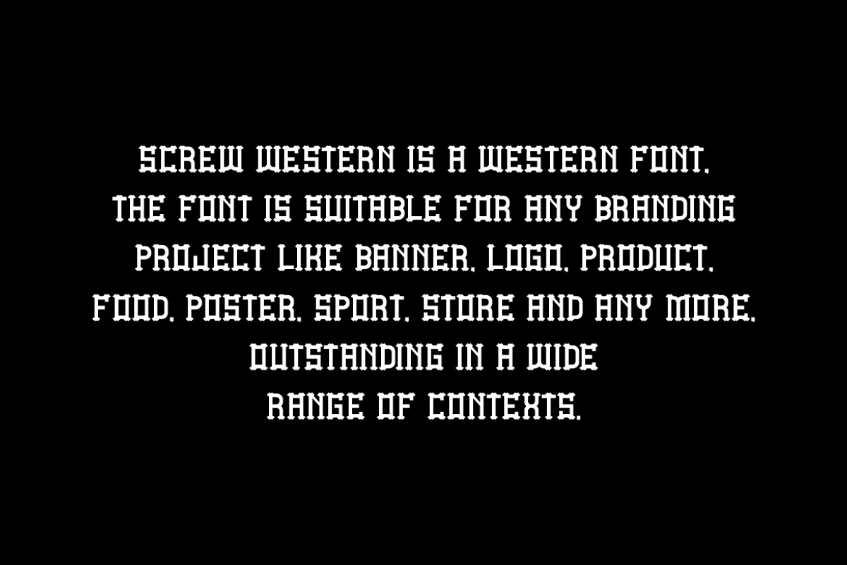 Screw Western Tropical & Retro Font, a Serif Font by QR Design Studio (Photo 5 of 7)