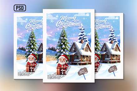 Merry Christmas Flyer Template