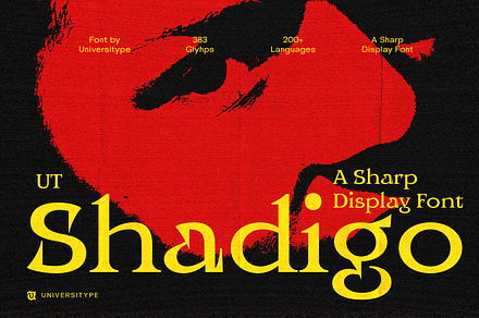 UT Shadigo - A Sharp Display Font