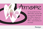 Amore, a Script Font by Paratype (Thumbnail 2 of 2)
