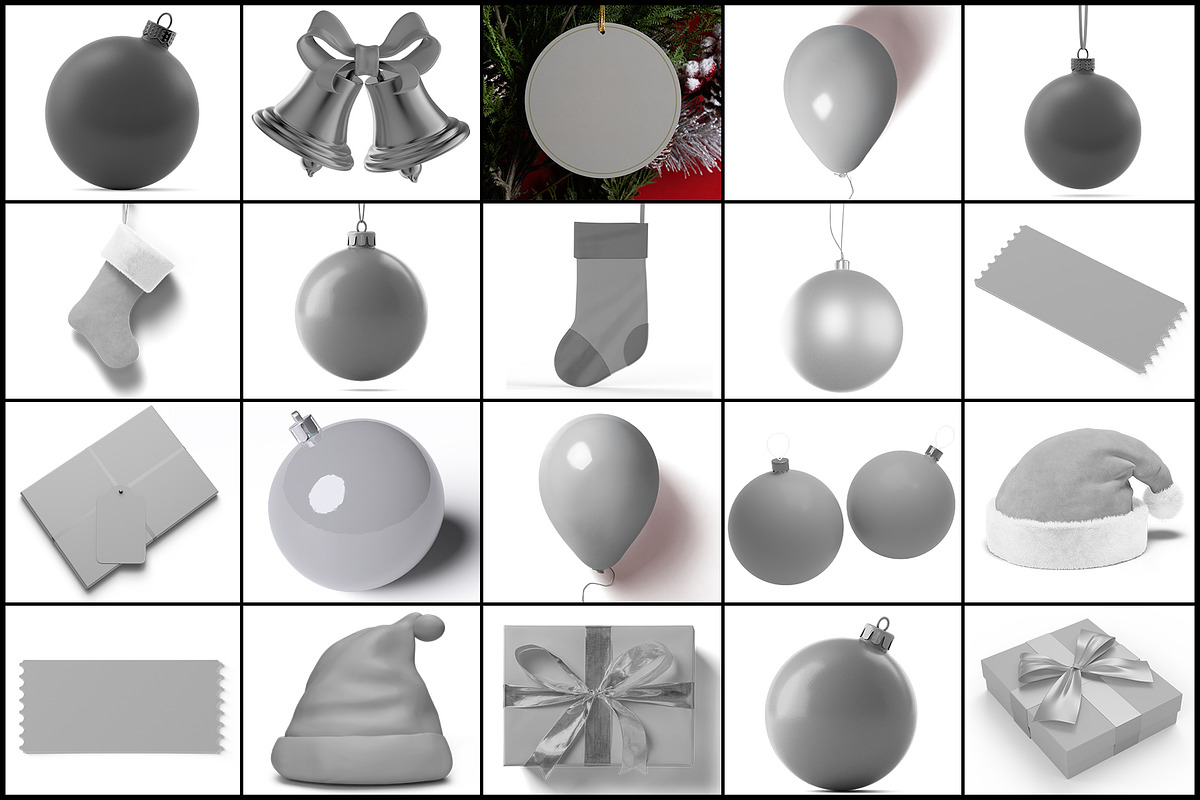 Christmas Decor Mockup, a Product Mockup by mockupbuys (Photo 2 of 42)